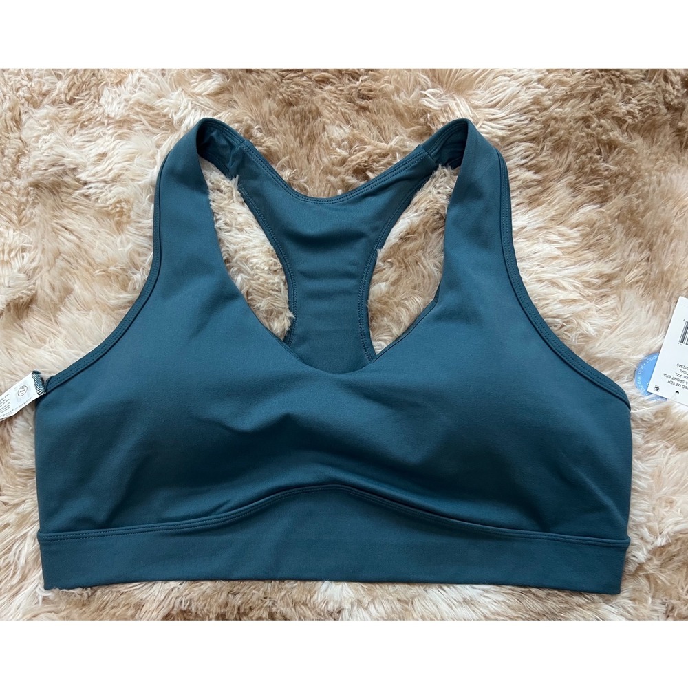 Marika Contender Rubina Mid Impact Sport Bra XXL Tidal Teal Racerback NWT